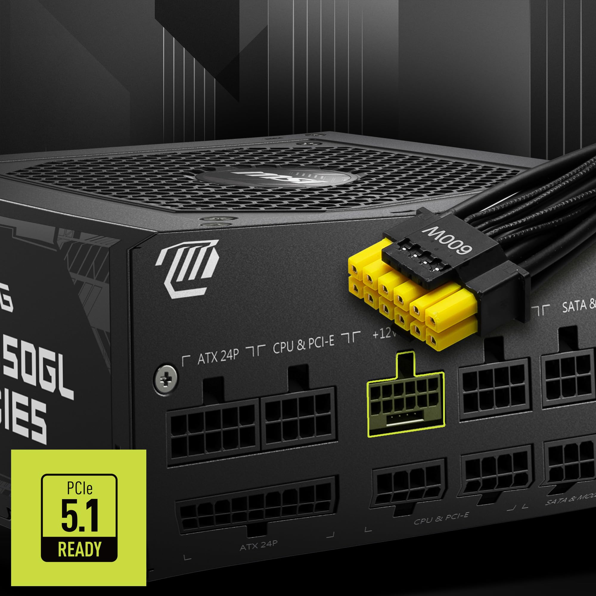MSI MAG A850GL PCIE5 80PLUS GOLD 850W電源 MSI MAG A850GL PCIE5 Power Supply Unit, 850W, 80 Plus Gold, Fully